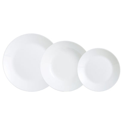 Set de Vajilla Luminarc Zelie Blanco Vidrio 18 Piezas