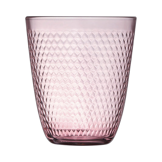 Arcoroc Pampille Pink Glass Cup Set 310 ml 6 Units