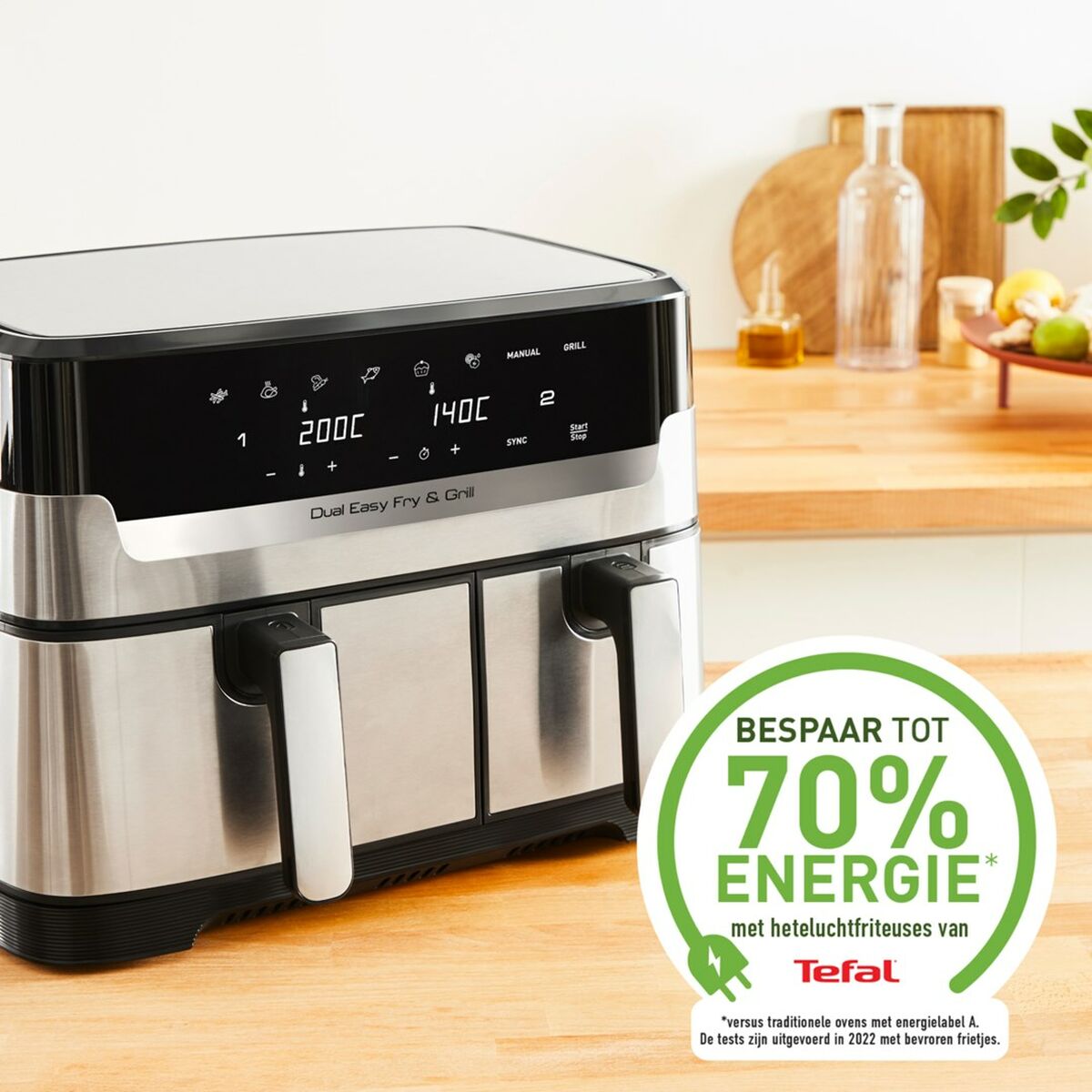 Freidora de Aire Tefal EY905D10 2700 W 8,3 L Negro Acero