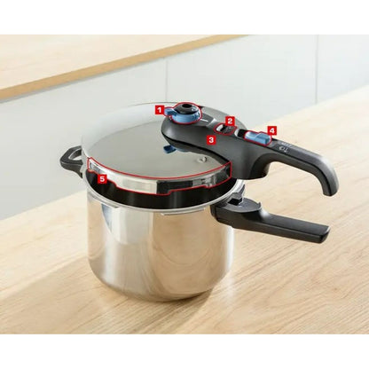 Olla Express Tefal P2584301 Acero Inoxidable Plástico 4 L 6 L