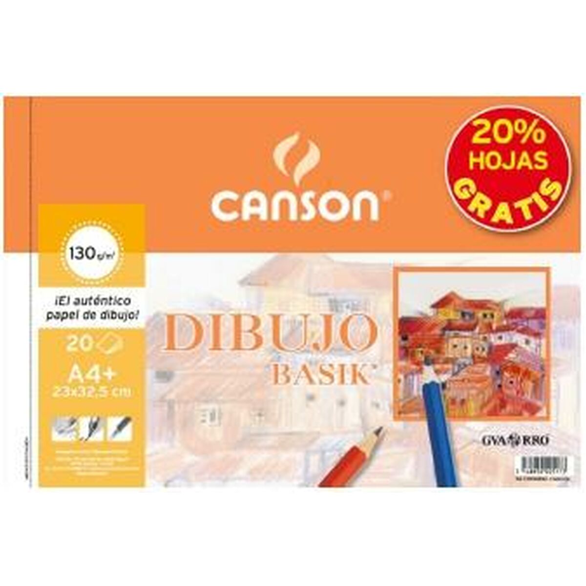 Bloc de dibujo Canson Basik Microperforado 130 g/m²