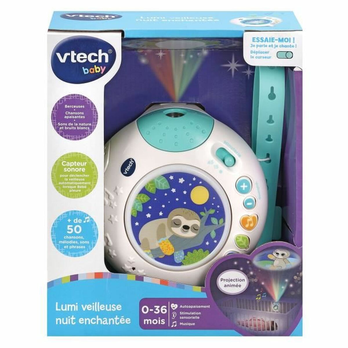 Proyector Vtech Baby  LUMI VEILLEUSE NUIT ENCHANTEE Azul