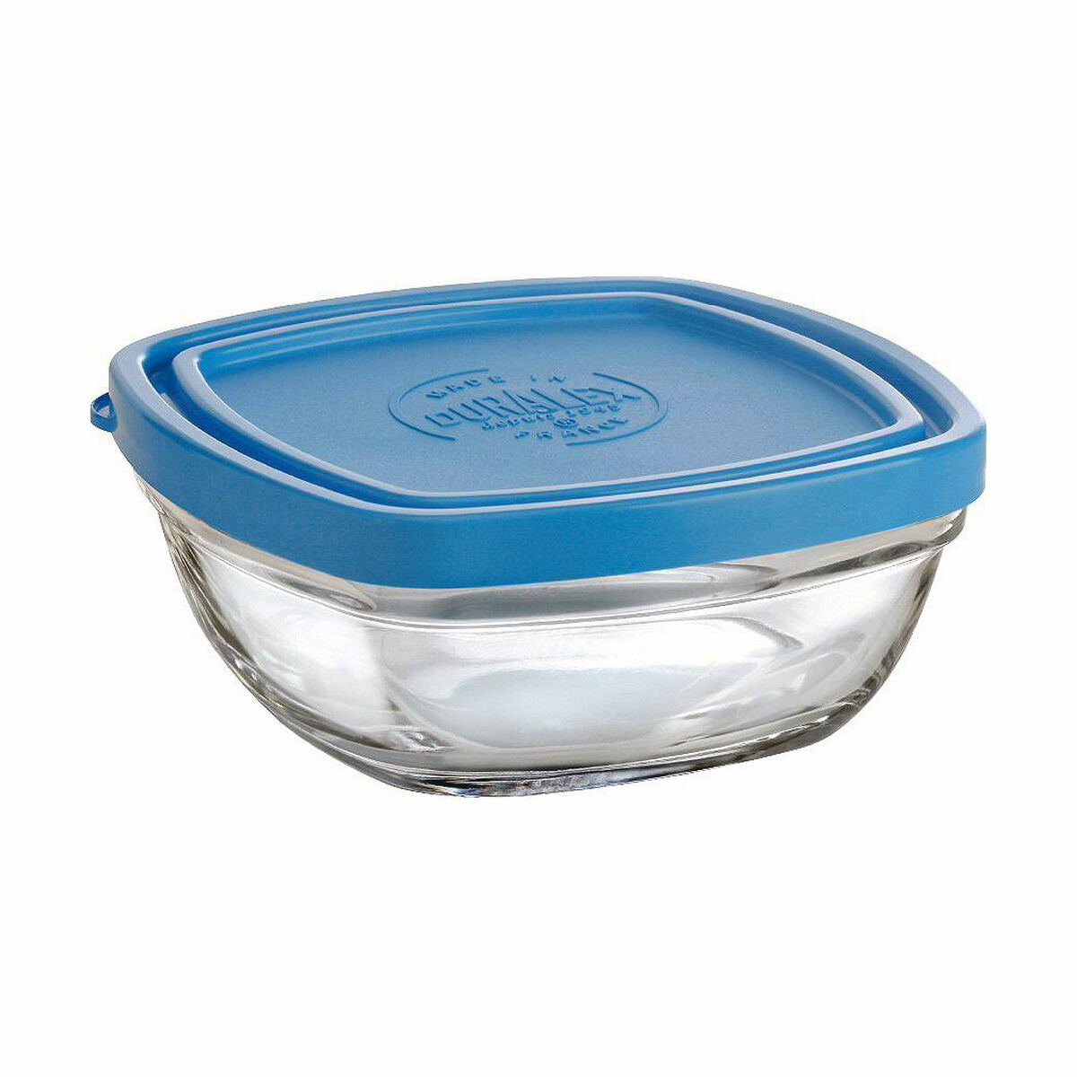 Fiambrera Cuadrada con Tapa Duralex FreshBox Azul 300 ml 11 x 11 x 5 cm (12 Unidades)