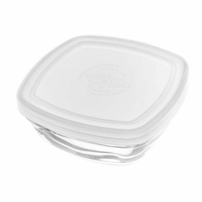 Fiambrera Cuadrada con Tapa Duralex FreshBox Transparente 300 ml 11 x 11 x 4,5 cm (12 Unidades)