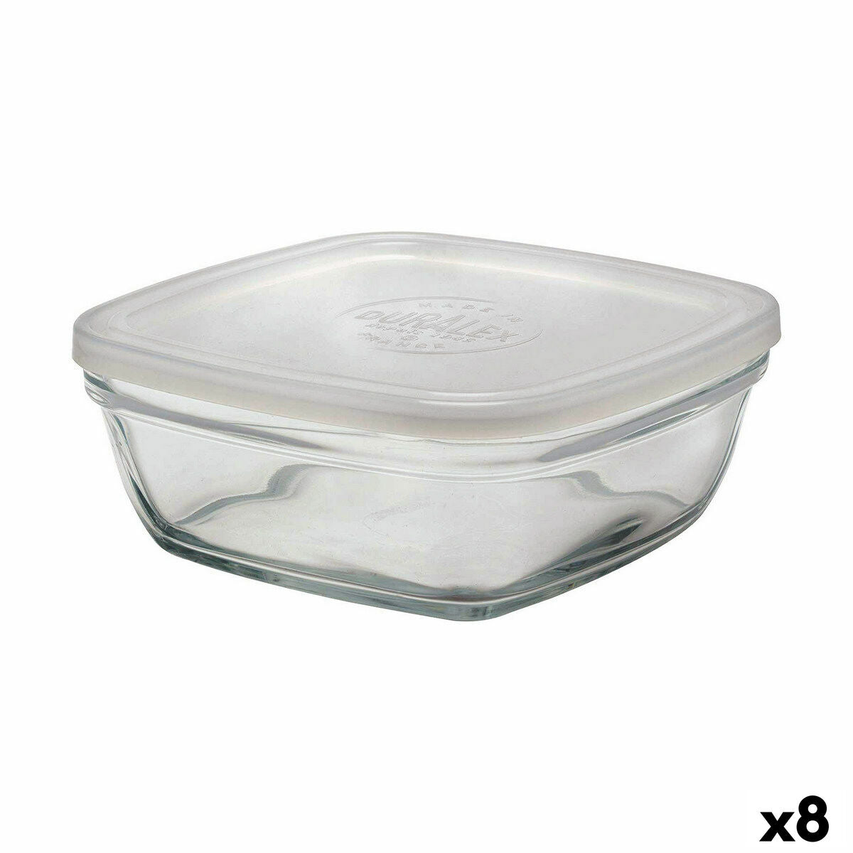 Fiambrera Cuadrada con Tapa Duralex FreshBox 1,15 L 17 x 17 x 7 cm (8 Unidades)