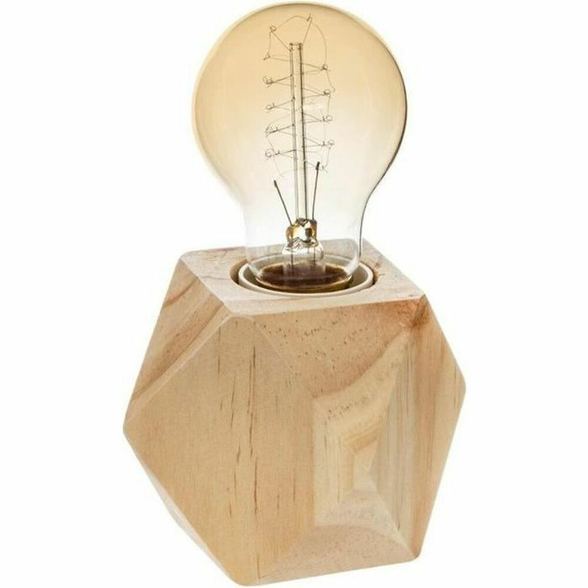 Atmosphera Hexagonal table lamp 7.5 x 8 cm Wood