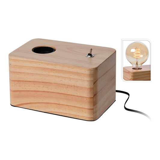 Lámpara de mesa Atmosphera Madera Marrón 40 W 220-240 V