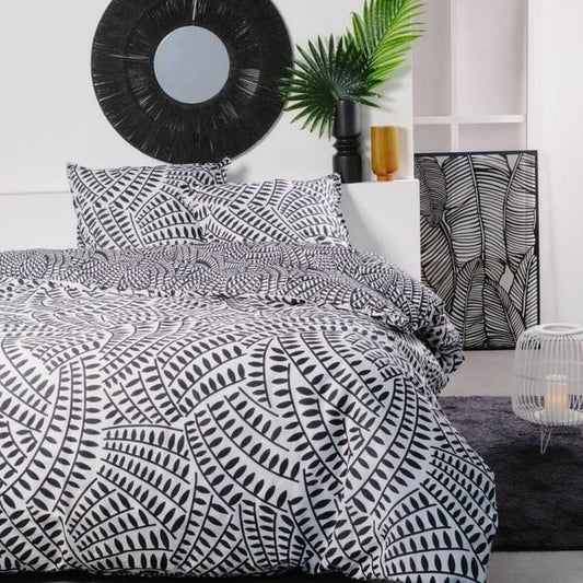 TODAY Duvet Cover White Black 240 x 200 cm