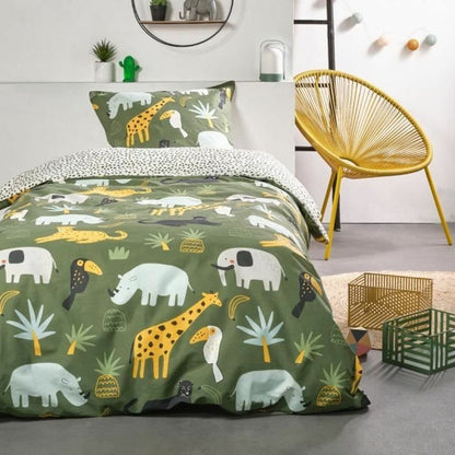 TODAY Happy Duvet Cover 4.9 Green 140 x 200 cm