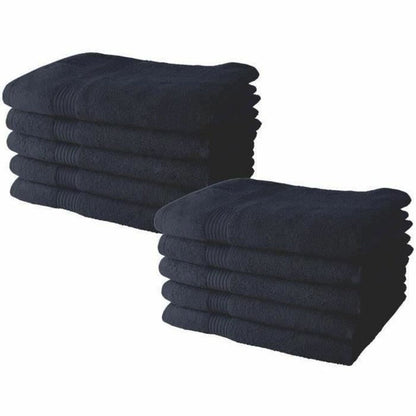 TODAY Towel Set Navy Blue 10 Units 50 x 90 cm