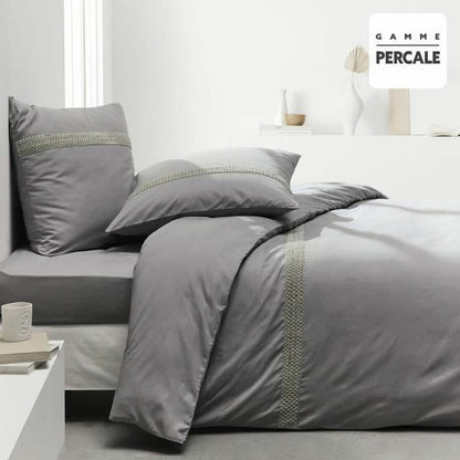 TODAY Percale Gray Duvet Cover 220 x 240 cm