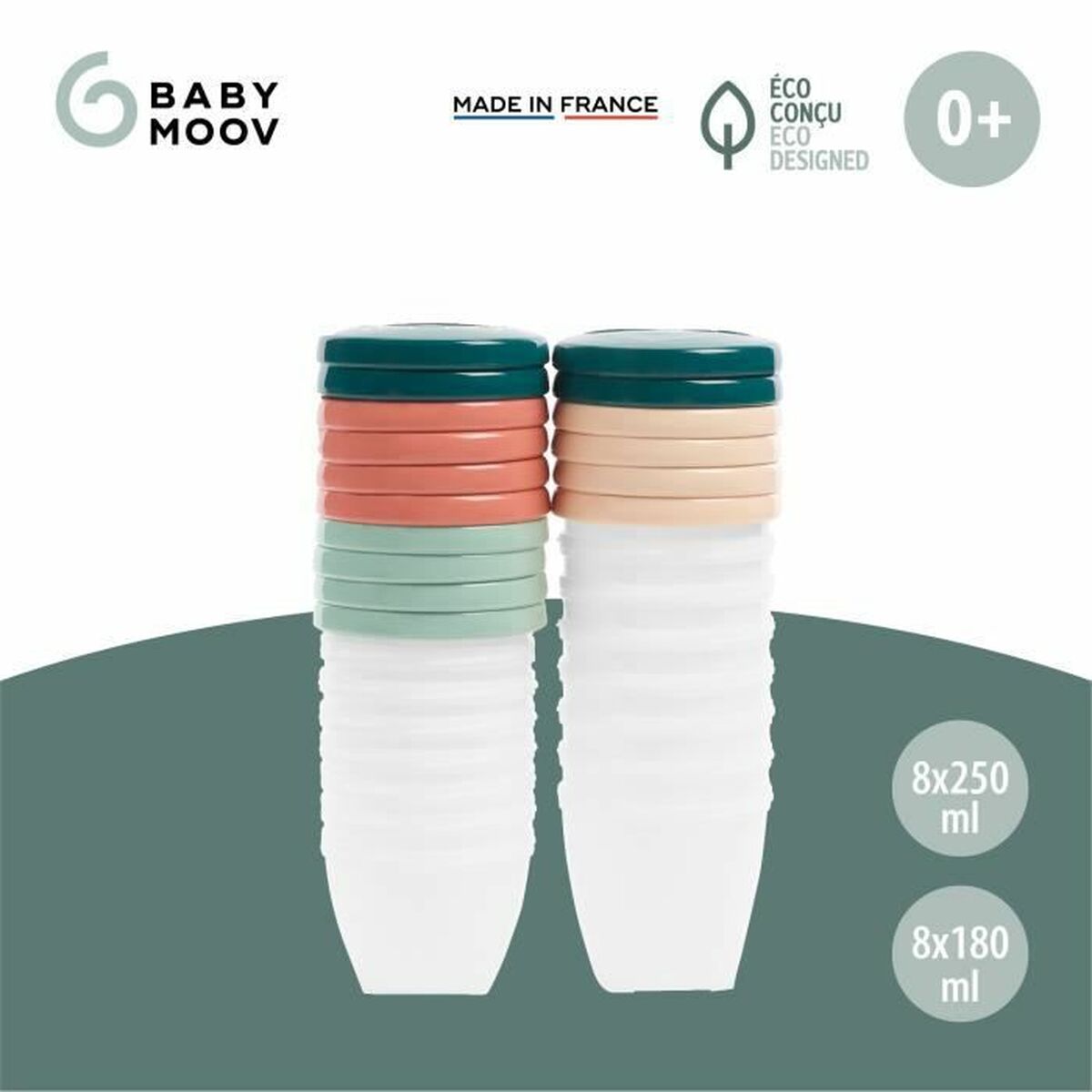 Set de Fiambreras Babymoov A004316 Multicolor 3 Unidades