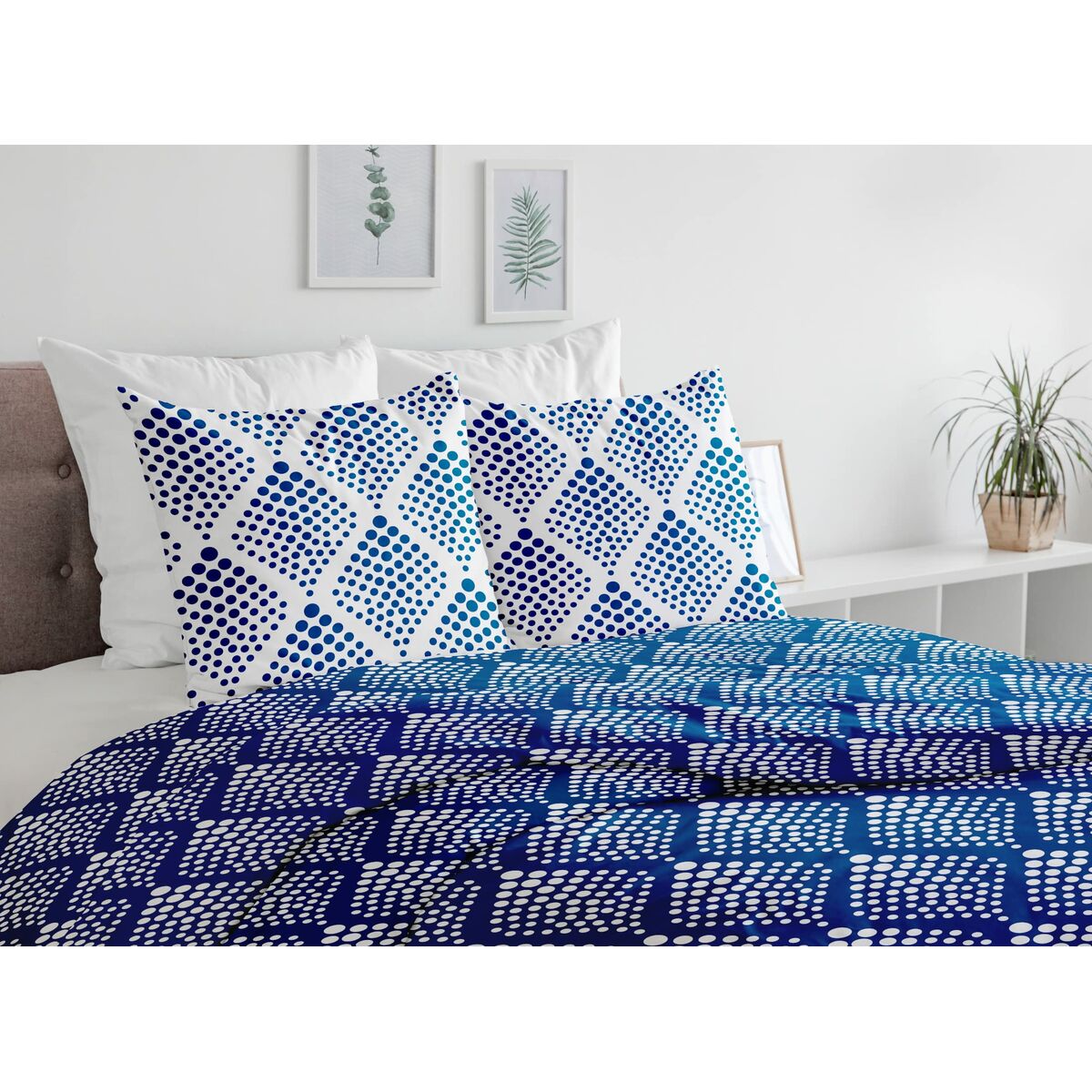 HOME LINGE PASSION Duvet Cover Blue 240 x 260 cm