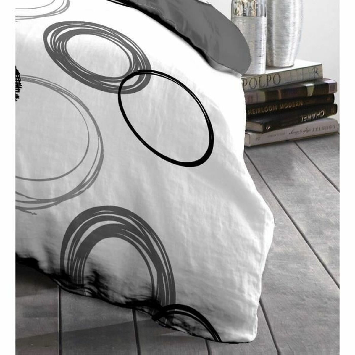 HOME LINGE PASSION Duvet Cover Audace Light gray 240 x 260 cm