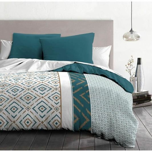 HOME LINGE PASSION Ethno Blue Duvet Cover 240 x 260 cm