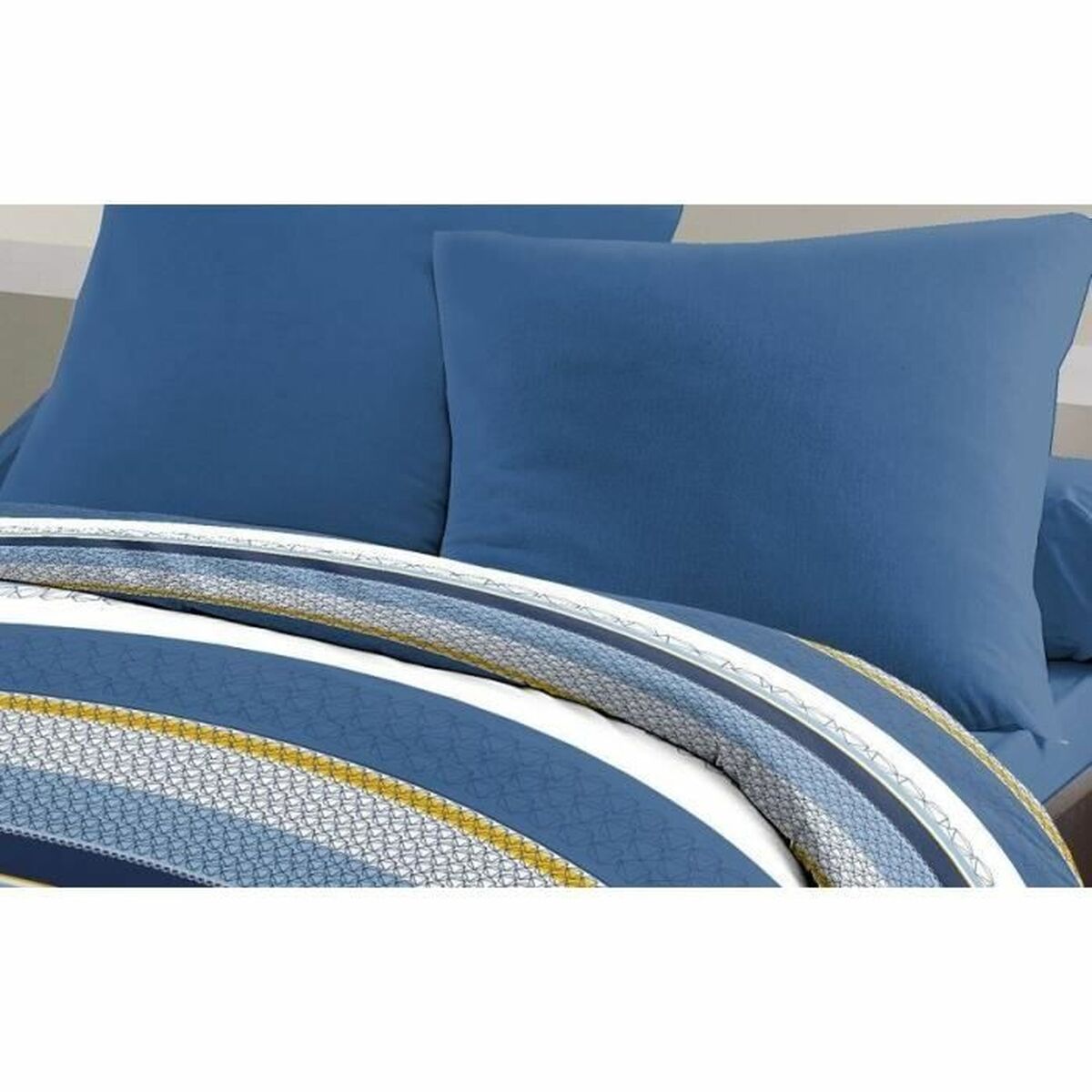 HOME LINGE PASSION Stanis Blue Duvet Cover 220 x 240 cm