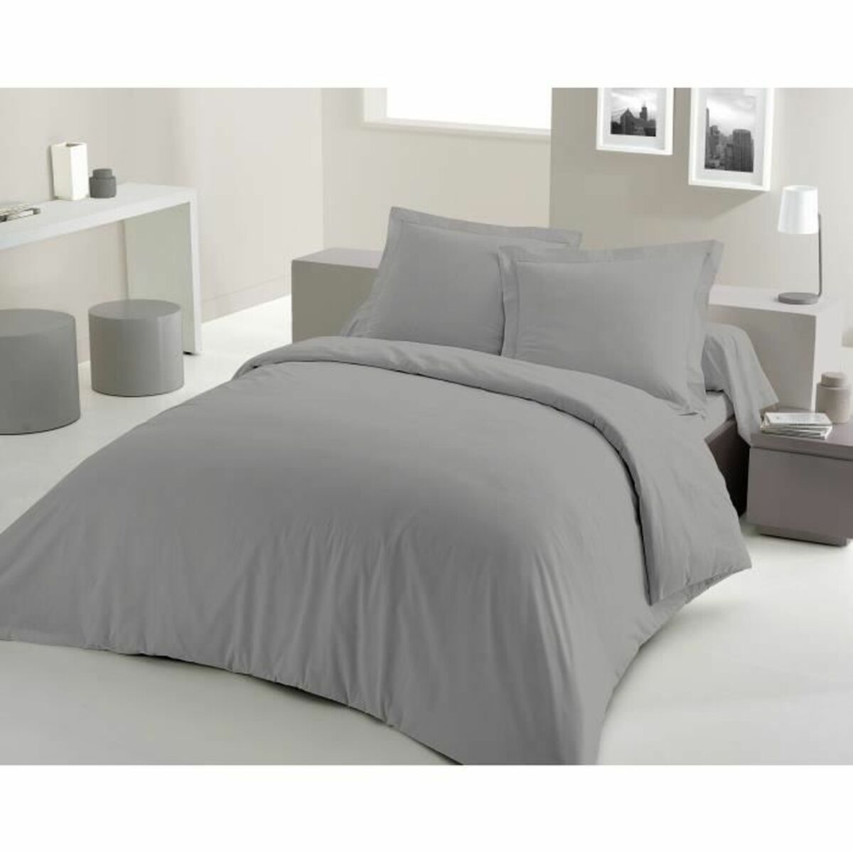 Lovely Home Duvet Cover Light Gray 220 x 240 cm