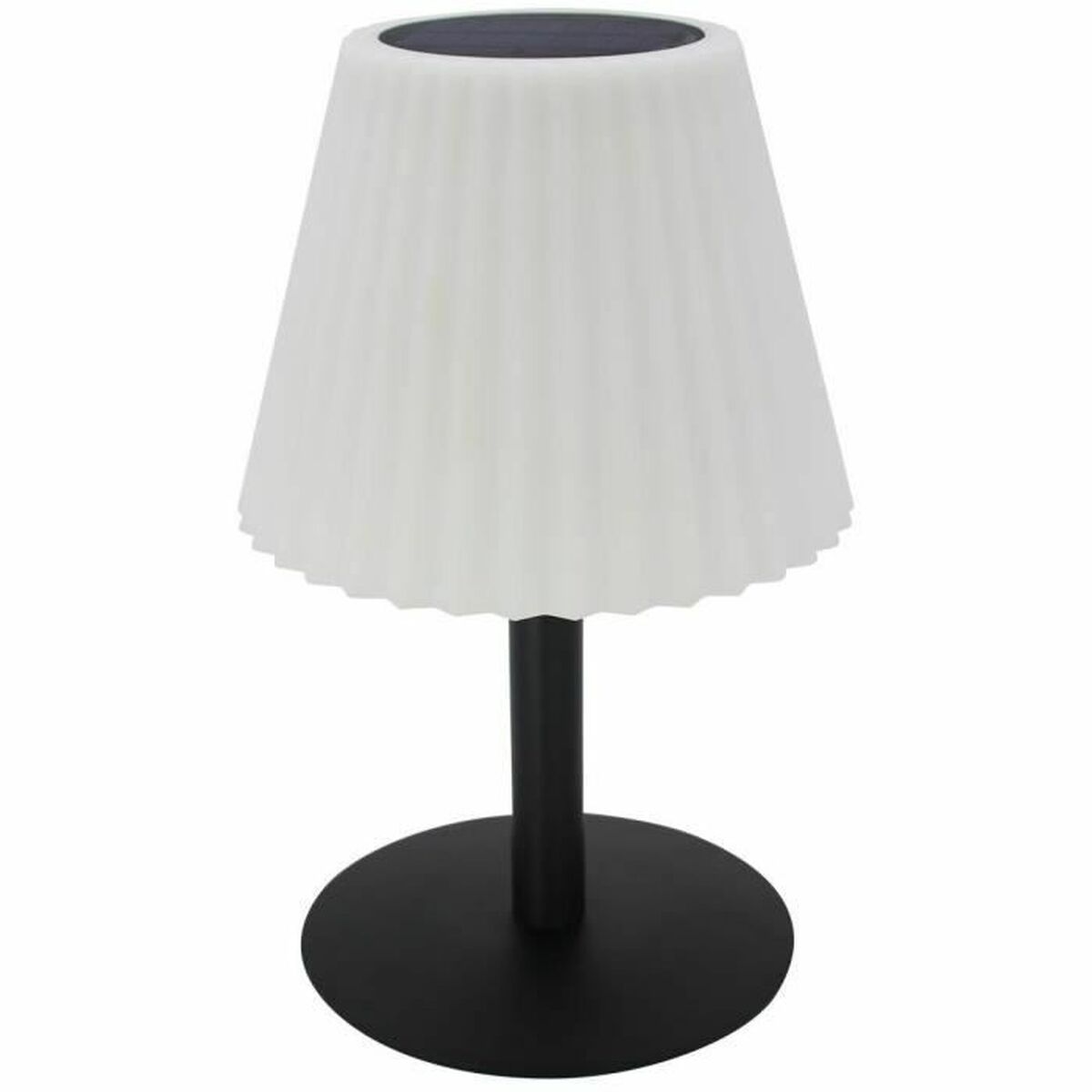 Lumisky Lady Spike Bouffant Table Lamp White Metal