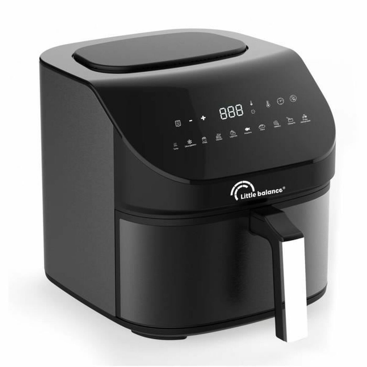 Little Balance Air Fryer Crousty light XL Black 1600 W 7 L