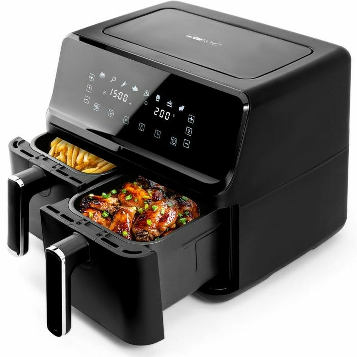 Clatronic FR 3804 H Black Air Fryer 2700 W 8 L