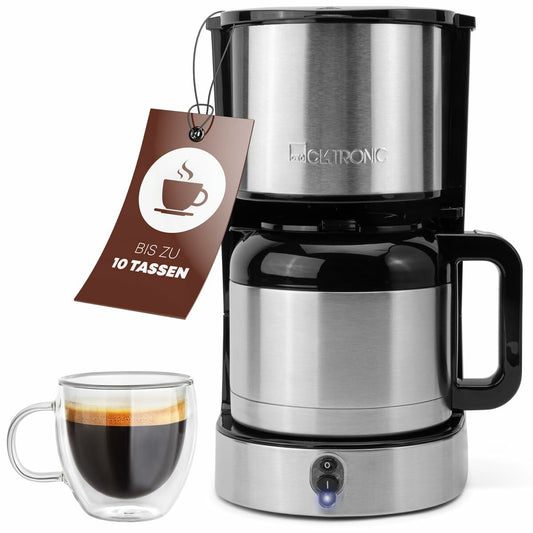 Cafetera Superautomática Clatronic KA 3805 Negro Acero 800 W