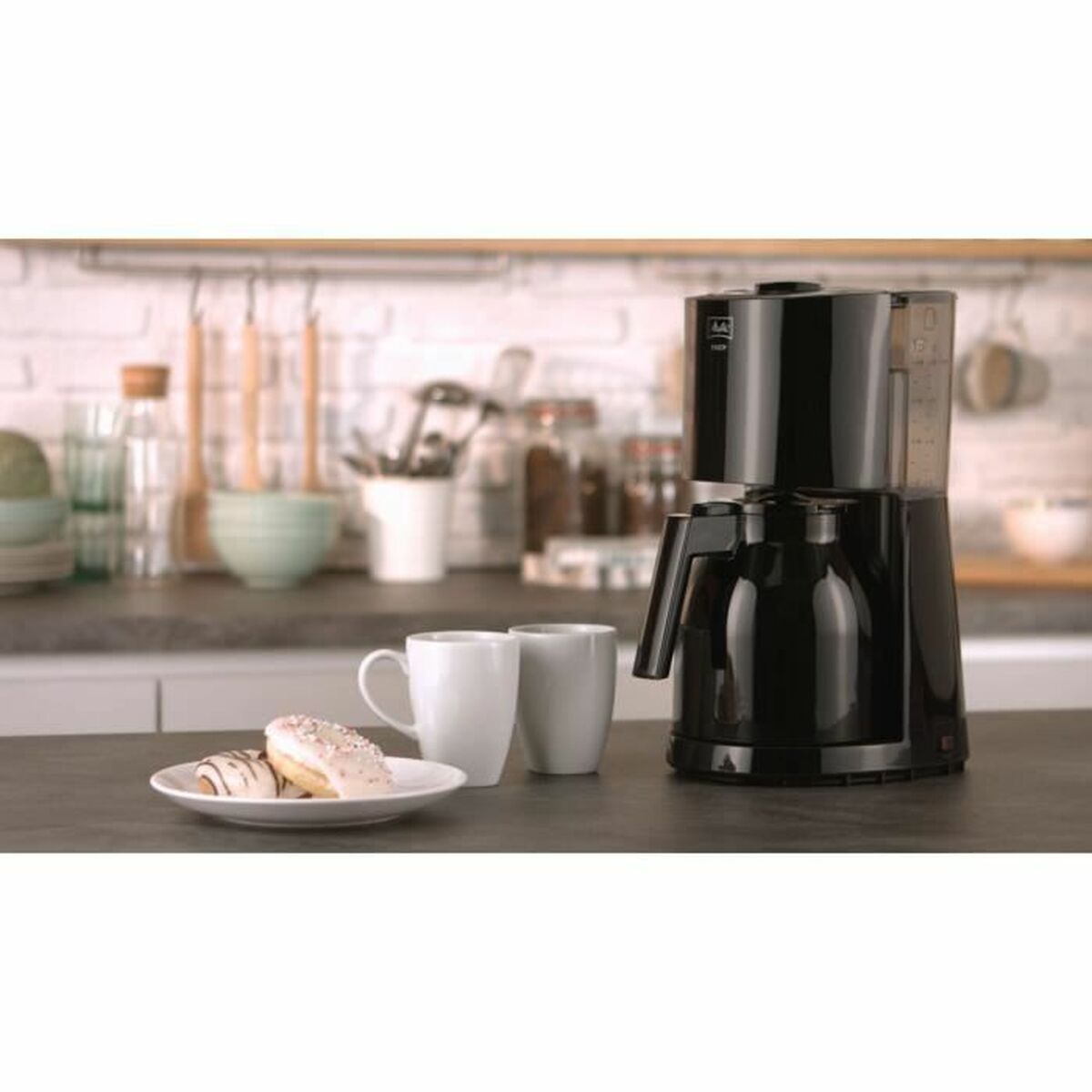 Melitta ENJOY II THERM BLACK Drip Coffee Maker Black 1000 W 1.1 L