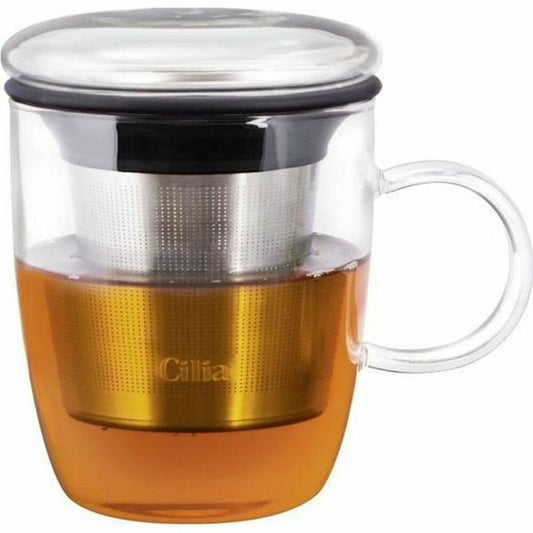 Melitta Cilia Infusion Filter Cup Transparent Stainless Steel 400 ml