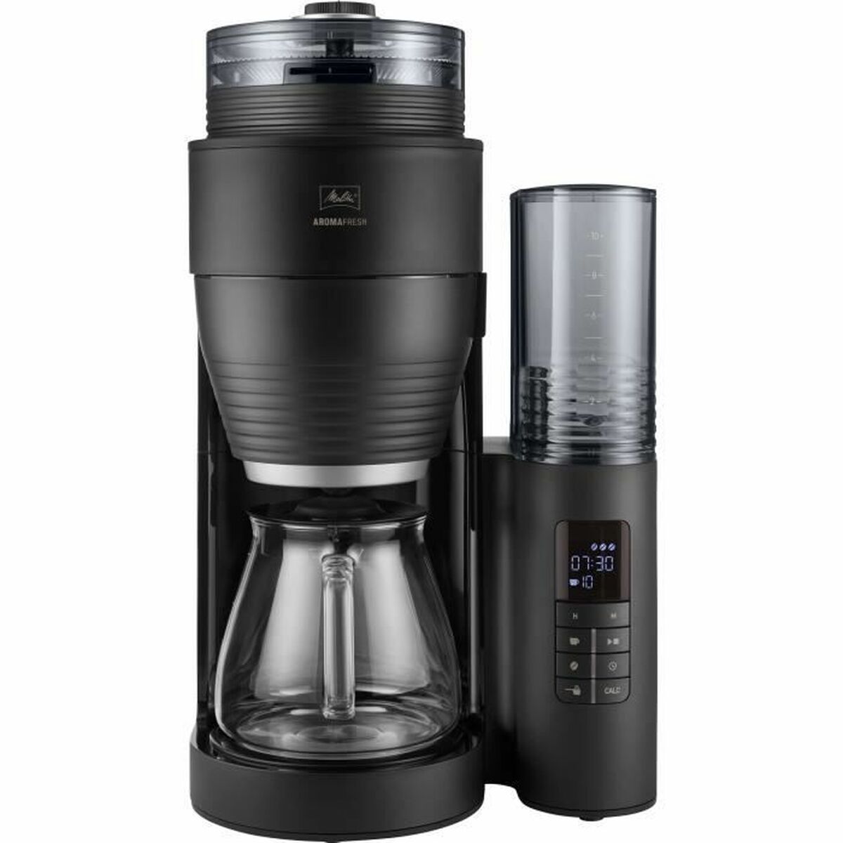 Cafetera de Goteo Melitta AROMAFRESH GLASS X BLACK-SILV 1 Negro Negro mate 1,25 L