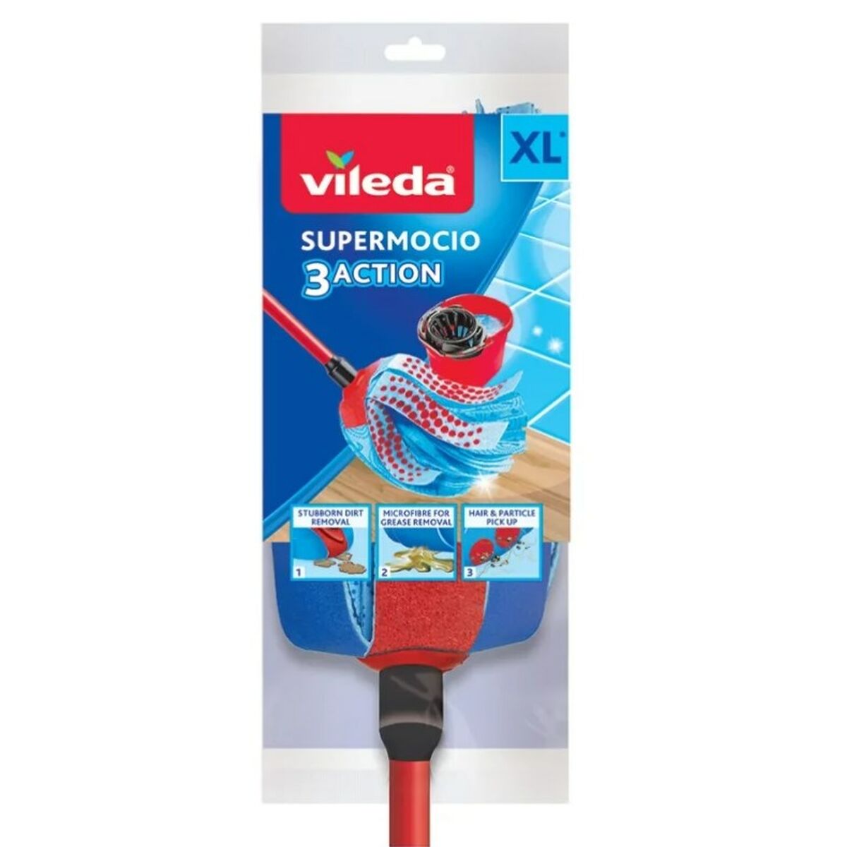 Vileda 3Action Velour XL Mop Replacement Polyamide Polyester Cellulose (1 unit)