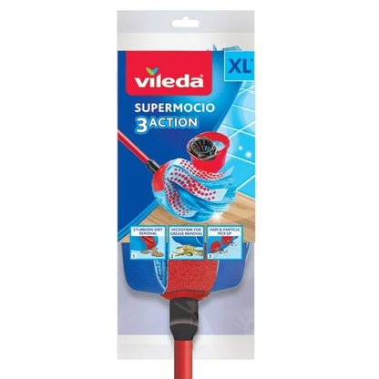 Recambio Vileda 3Action Velour XL Fregona Poliamida Poliéster Celulosa (1 unidad)