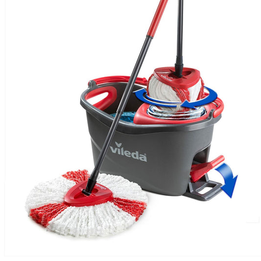 Vileda Turbo Easywriting &amp; Clean Plastic Mop with Bucket (Refurbished A)