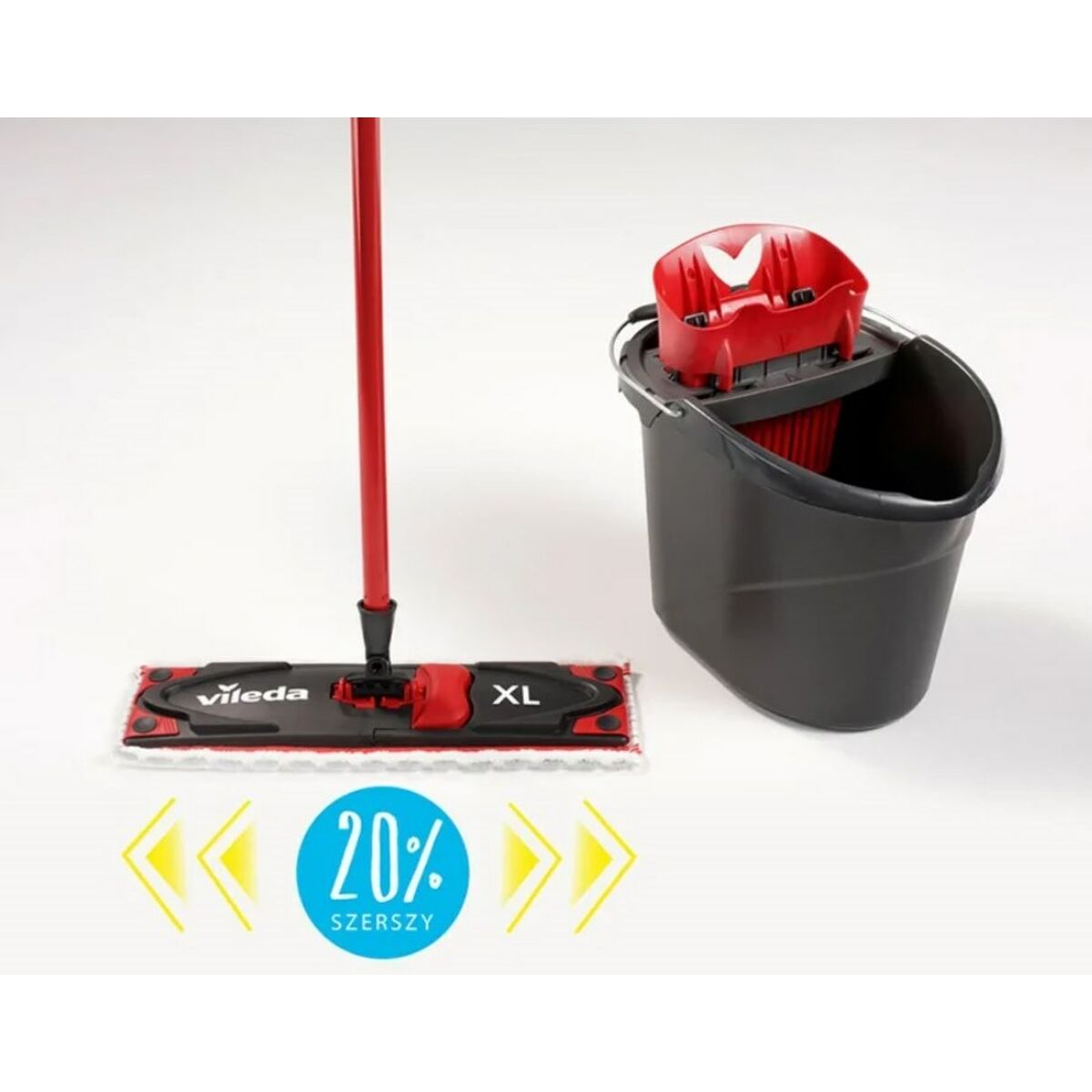 Vileda Ultramax XL Box Mop Black Red Microfiber