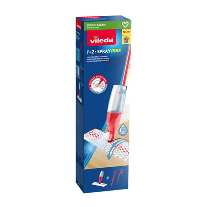 Vileda 1.2 Spray Max Mop White Red Microfiber Plastic (1 Piece)