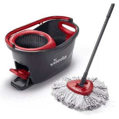 Mop with bucket Vileda 167751 Black Red Microfiber Plastic