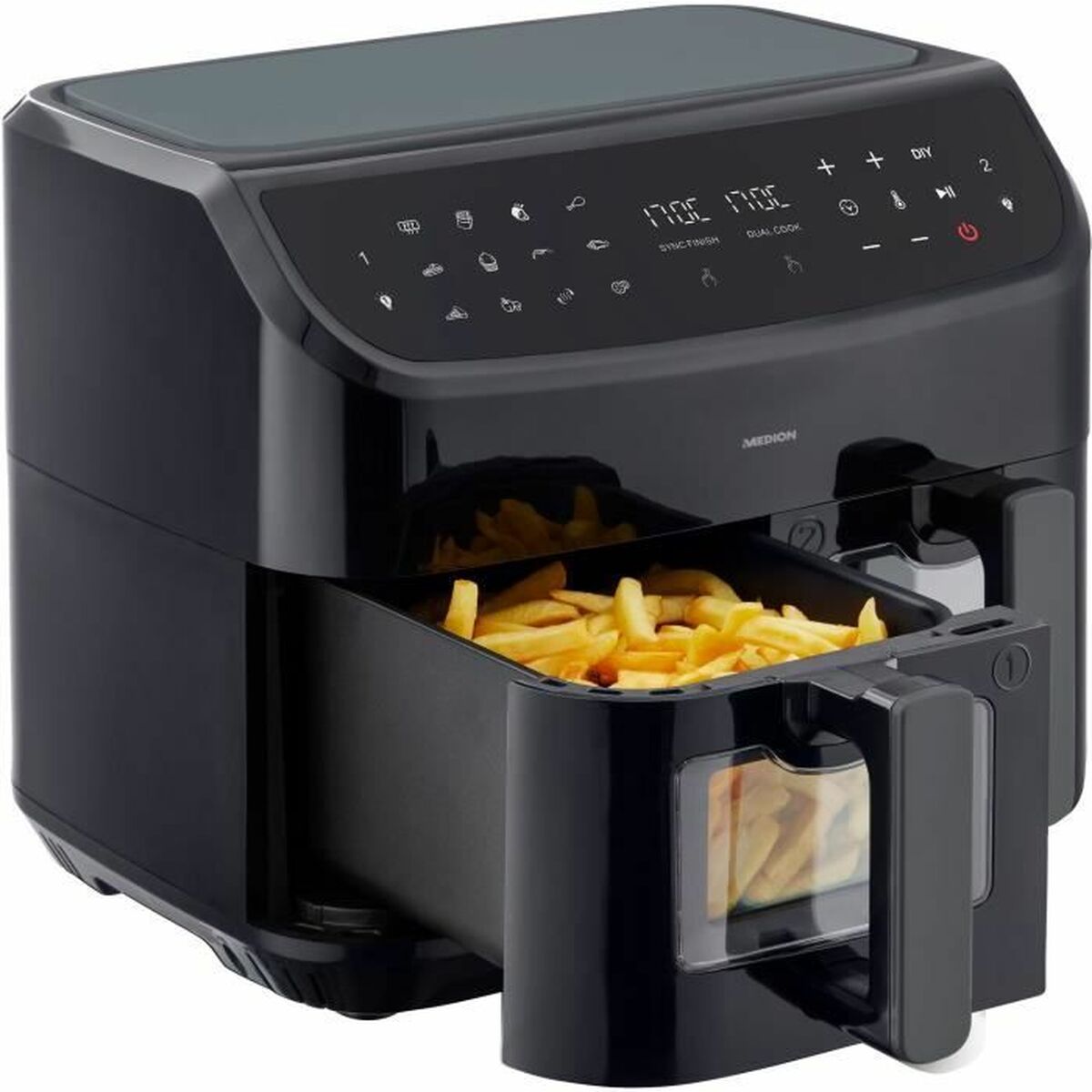 Medion LIFE P20 Air Fryer Black 2600 W 8.7 l