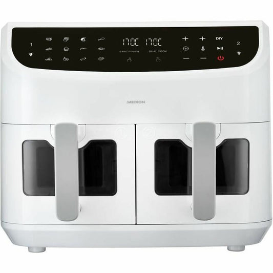 Medion LIFE P20 Air Fryer White Black 2600 W 8.7 l