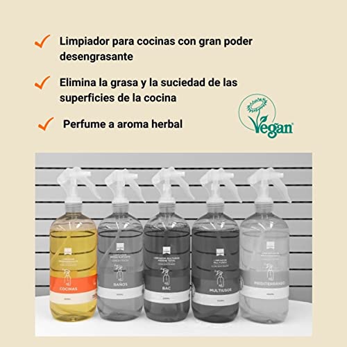 FLOPP – Cocinas Desengrasante Concentrado 2 cápsulas con Estuche Cartón 100% Reciclado y Reciclable - Formato Refill - Reutiliza tu Botella pulverizadora