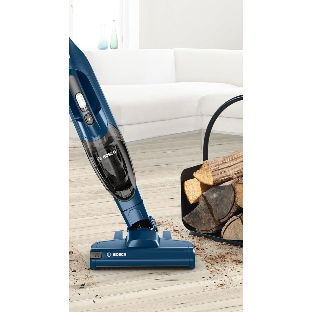 BOSCH BBHF216 Cordless Broom Vacuum Cleaner Blue