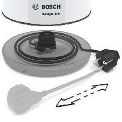 Hervidor BOSCH TWK3P421 Blanco Negro Acero Inoxidable 2400 W 1,7 L