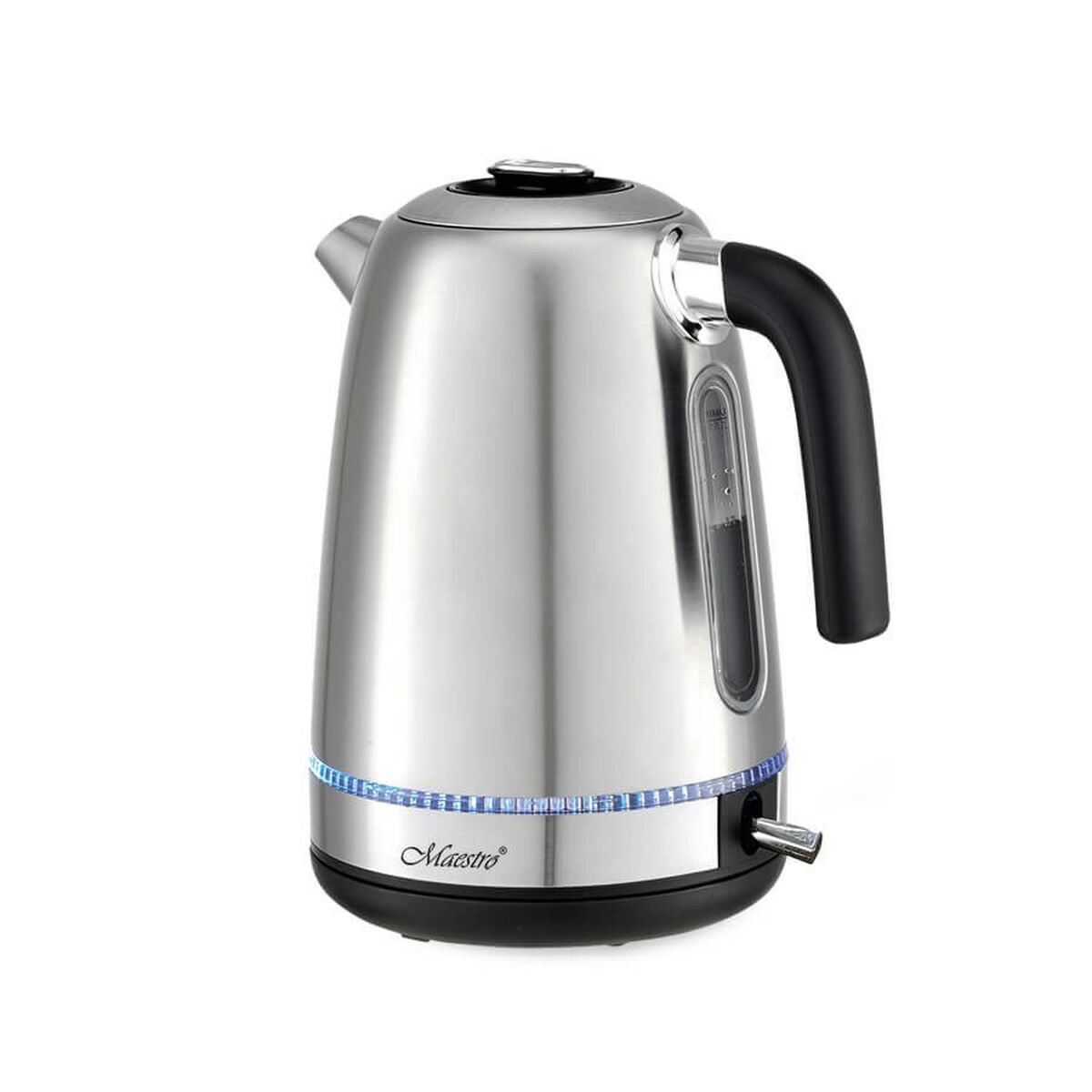 Feel Maestro MR-050 Kettle Silver Blue Stainless Steel 2200 W 1.7 L