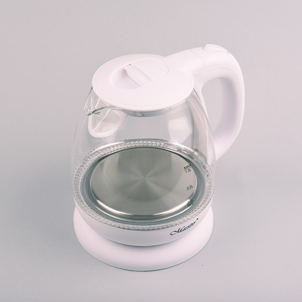 Feel Maestro MR-055 White Glass Kettle 1100 W 1 L