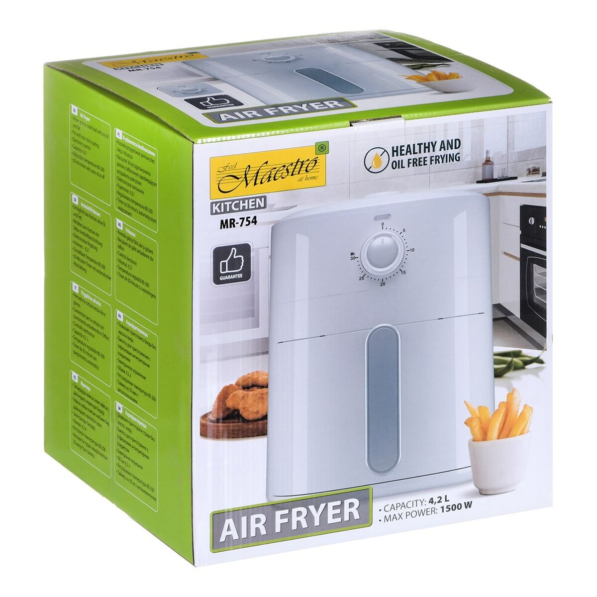 Freidora de Aire Feel Maestro MR-754 Blanco 1500 W 4,2 L