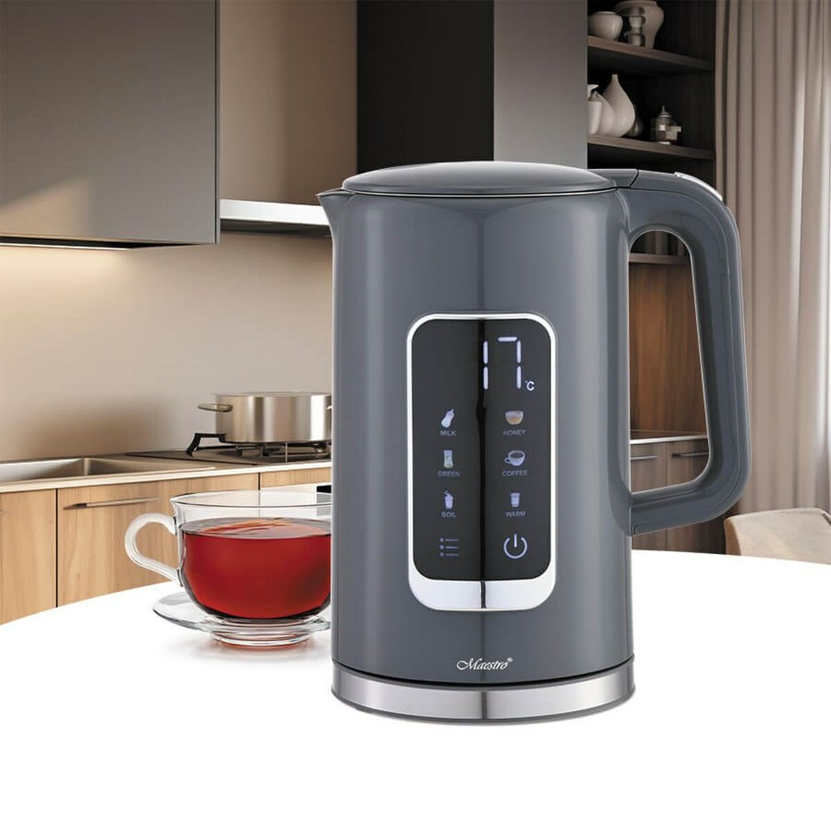 Feel Maestro MR-024 Kettle Black Grey 1850-2200 W 1.7 L