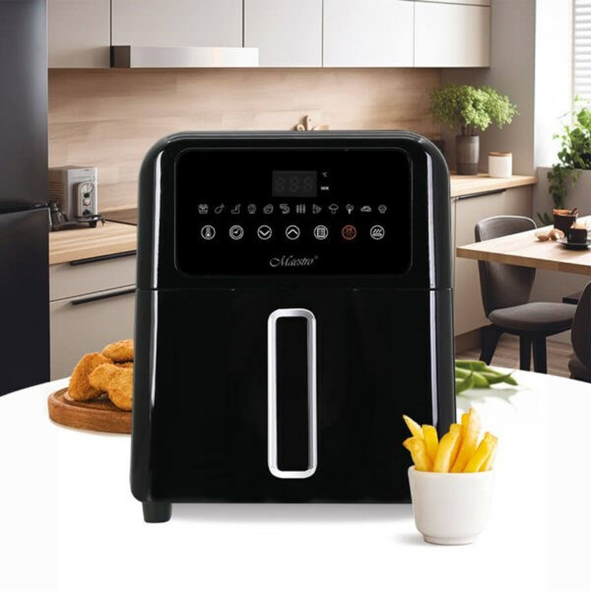 Feel Maestro MR-757 Air Fryer Black 1700 W 6 L