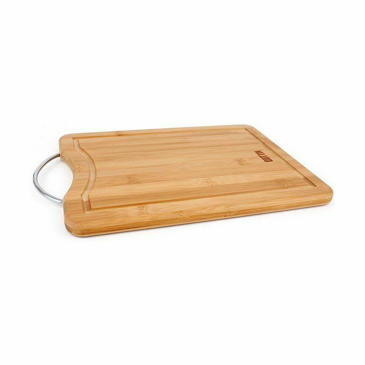 Tabla de cortar Quttin Marrón Plateado Bambú 39,5 x 30 x 1,5 cm (6 Unidades)