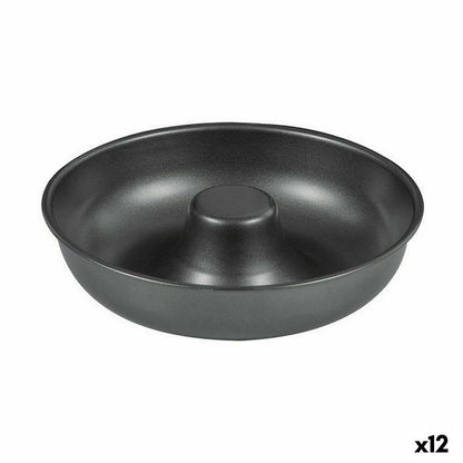 Molde para Horno Quttin Rosquillas Acero al carbono Negro Ø 21 cm 21 x 5 cm (12 Unidades)