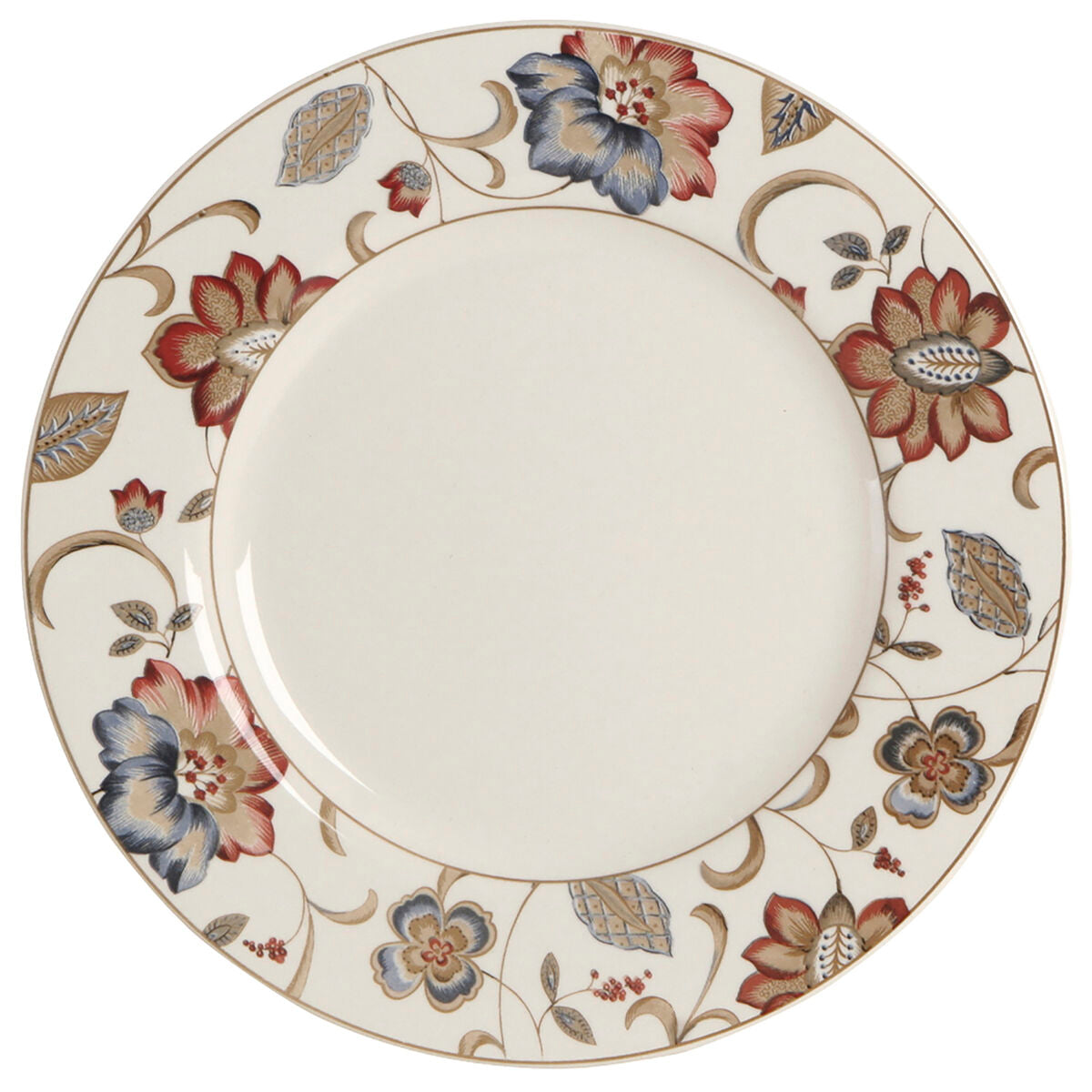 Queen's By Churchill Jacobean Floral Dinner Plate Ø 27.3 cm Ceramic Earthenware (6 Units)