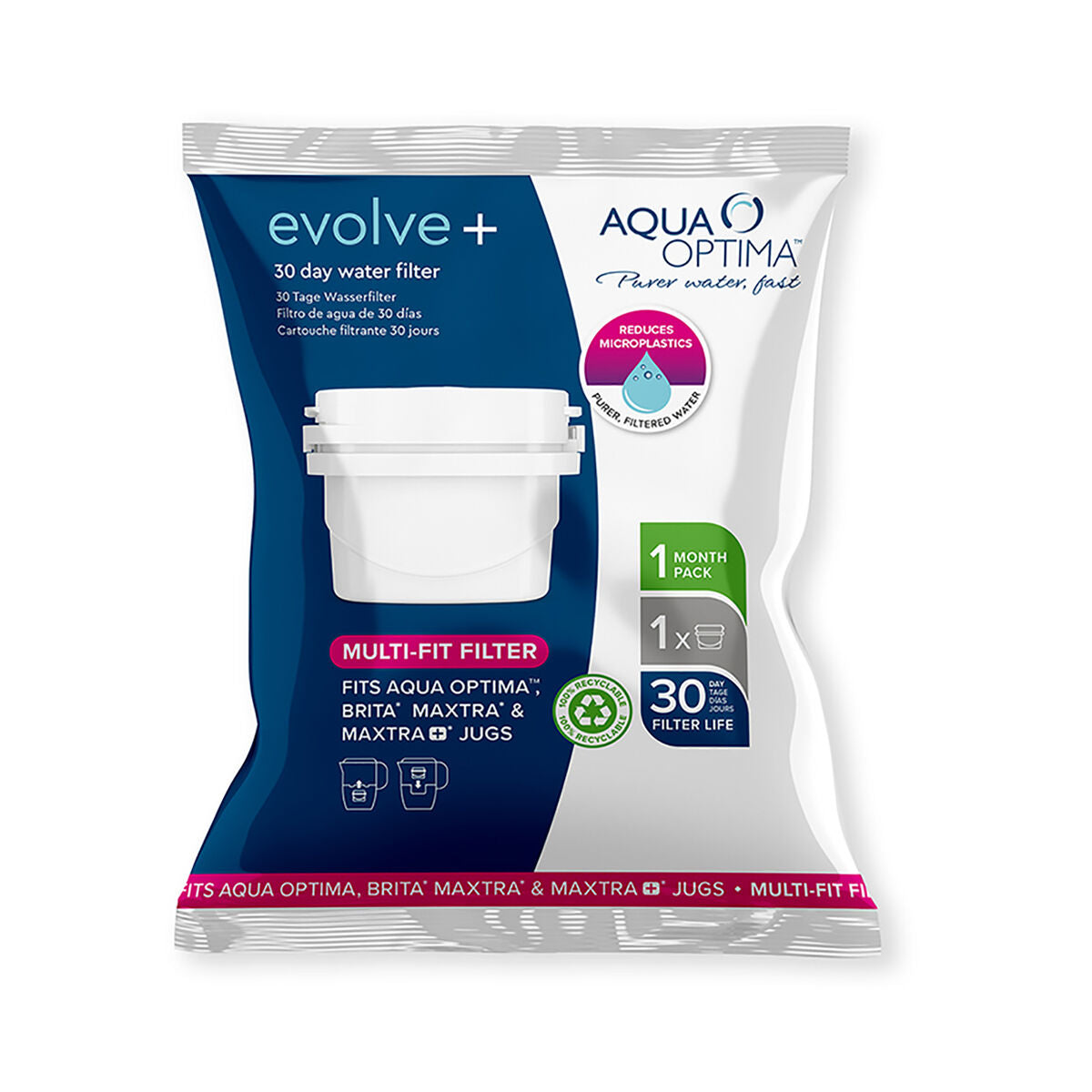 Filter for Aqua Optima Single Life Evolve Filter Jug