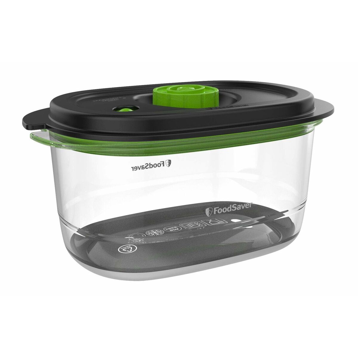 Fiambrera Foodsaver FFC022X Negro Transparente Plástico 1,2 L