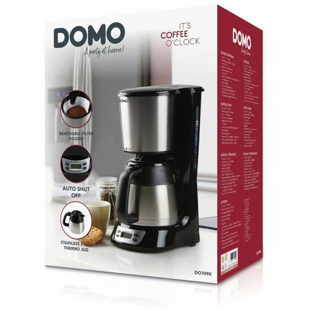 DOMO DO709K 1000 W 1 L Drip Coffee Maker